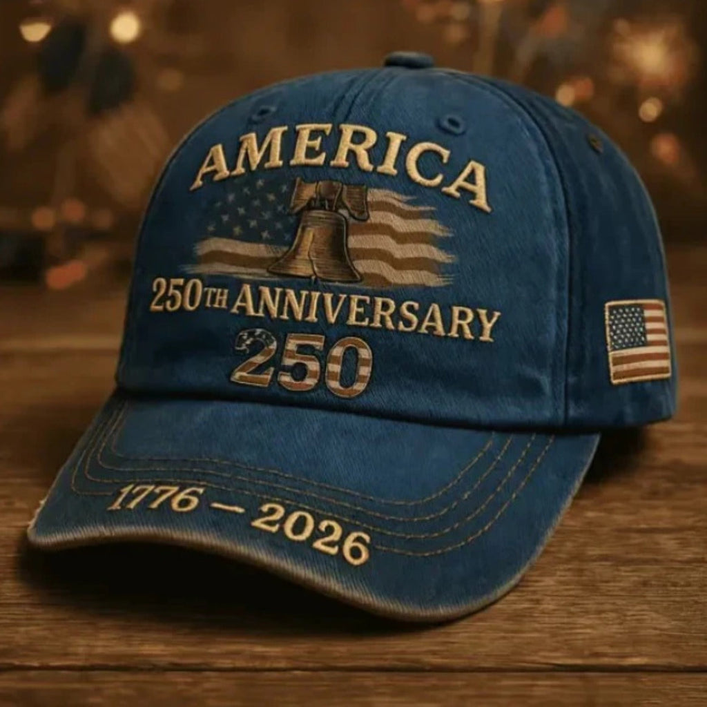 Adjustable Vintage American Flag Hat for Men Women, Unisex Independence Day Gift, History Enthusiast Festive Cap, Single or 3-Piece Set – 250th Anniversary - product image 5