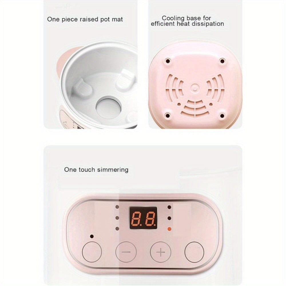 Electric Ceramic Stew Pot 1L 200W Anti Dry Burn 24H Intelligent Reservation Slow Cooker for Porridge Rice Soup Congee Small Family Individual Use - product image 9