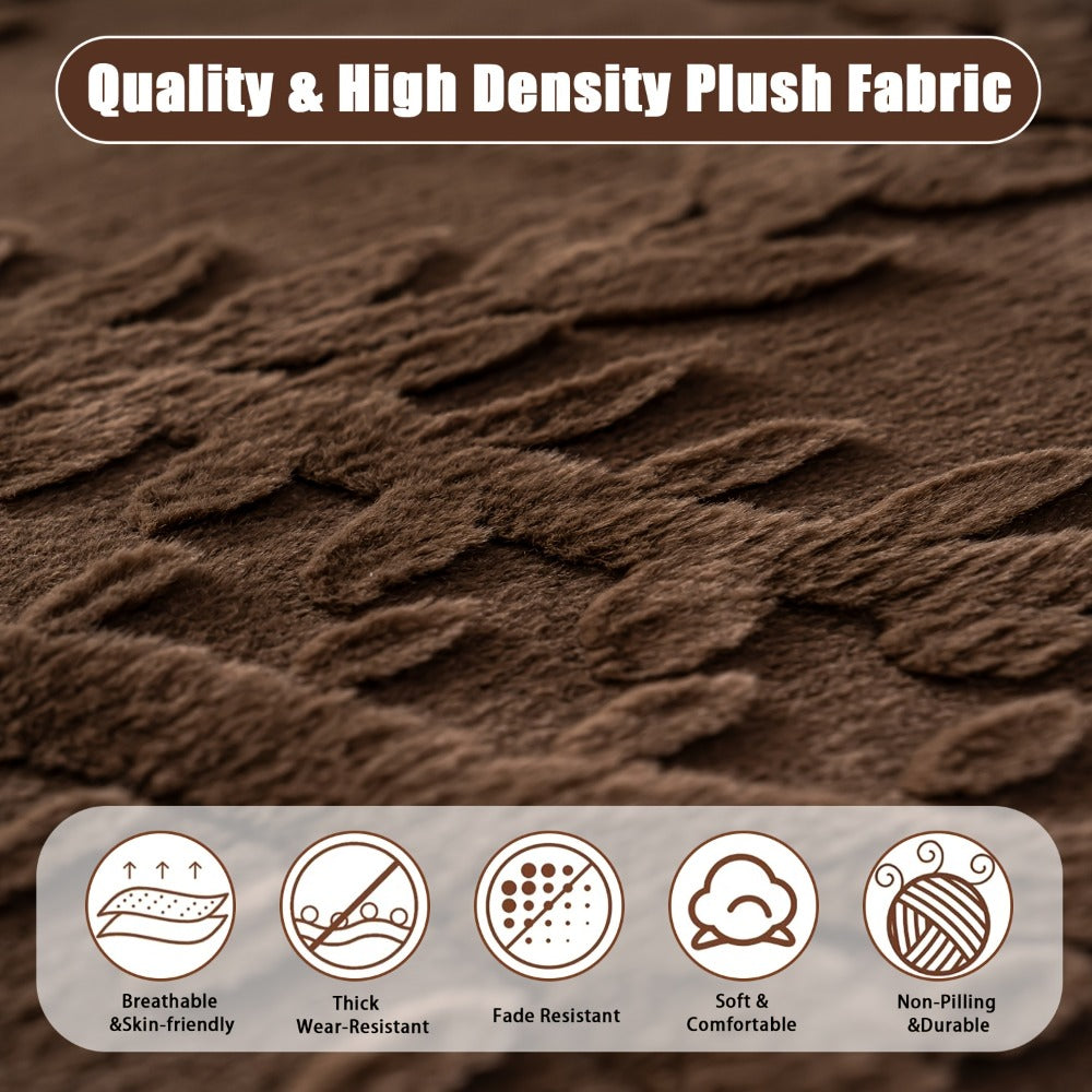 Faux Rabbit Fur Sofa Cover Thickened Quilted Plush Warm Non-Slip Machine Washable Pet Friendly Breathable Sofa Cushion for Living Room Bedroom Office - 2 3 Seater Large - product image 34
