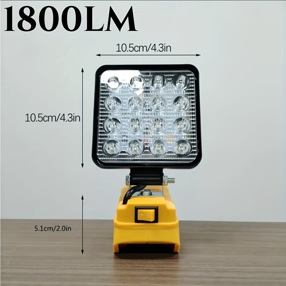 Cordless LED Work Light for DeWalt 20V Battery – 30W/90W 1800/5400 Lumen LED Floodlight | Battery Powered Work Light for Automotive Repair, Construction Site & Emergency Lighting | - product image 18