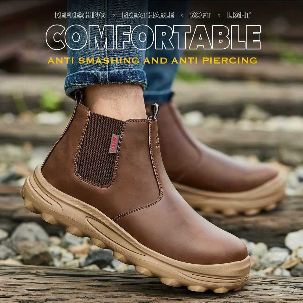 Men's Work Shoes, All-Season Labor Shoes, Work Boots, Comfortable Fabric Insoles, Casual Outdoor Sneakers, Construction Boots - product image 10