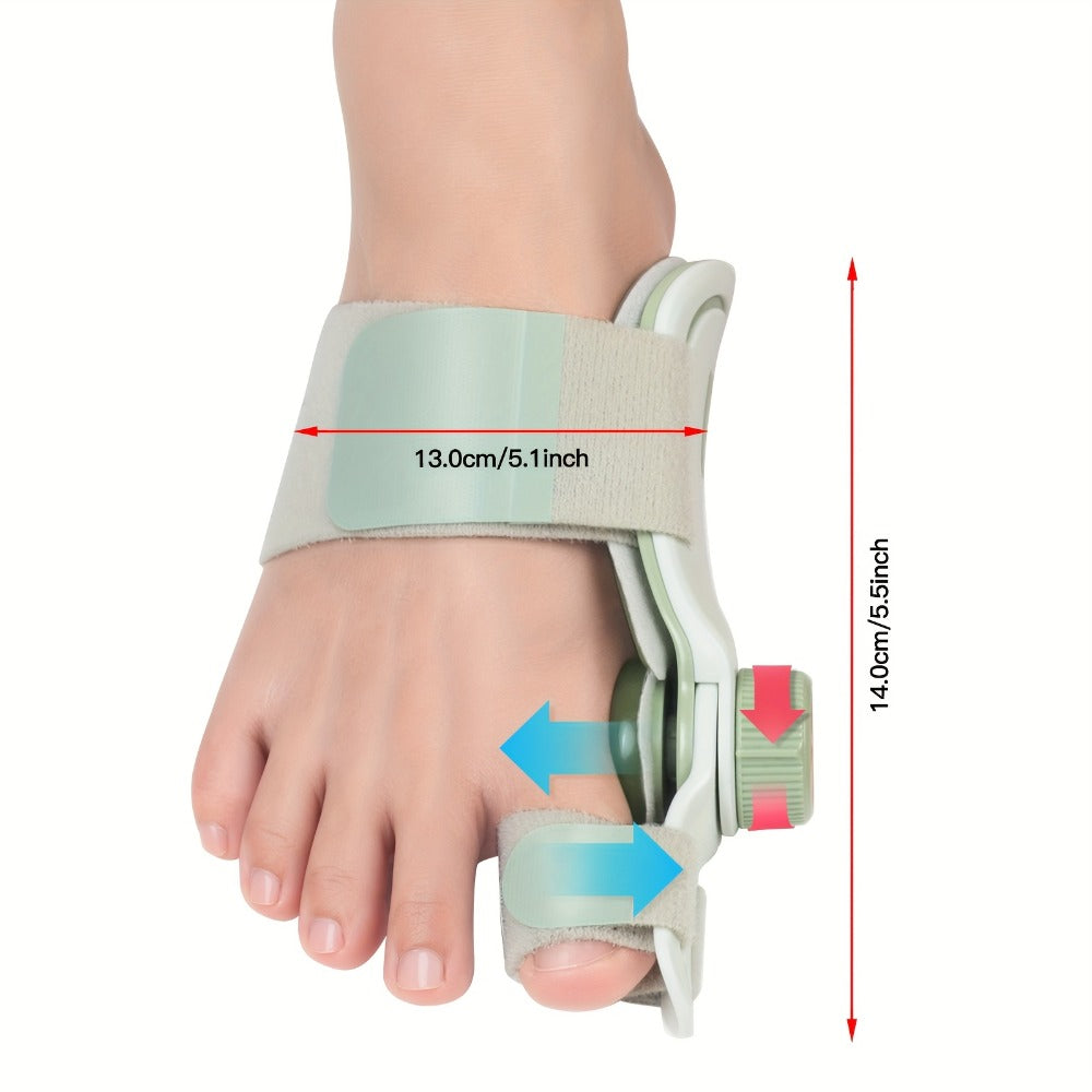 Bunion Corrector Splint with Double Correction – Stepless Adjustable Knob, 3-Angle Fixing Plate, Fits Left & Right Foot for Men & Women - product image 3