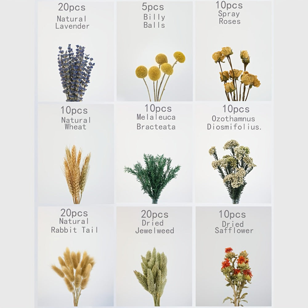 Dried Flower Bouquet with Pampas Grass - Boho Wedding Centerpiece Dried Floral Arrangement for Cake Table Boutonniere Groom Home Vase Decor Long Lasting Botanical Gift, Style 1 & 2 - product image 4
