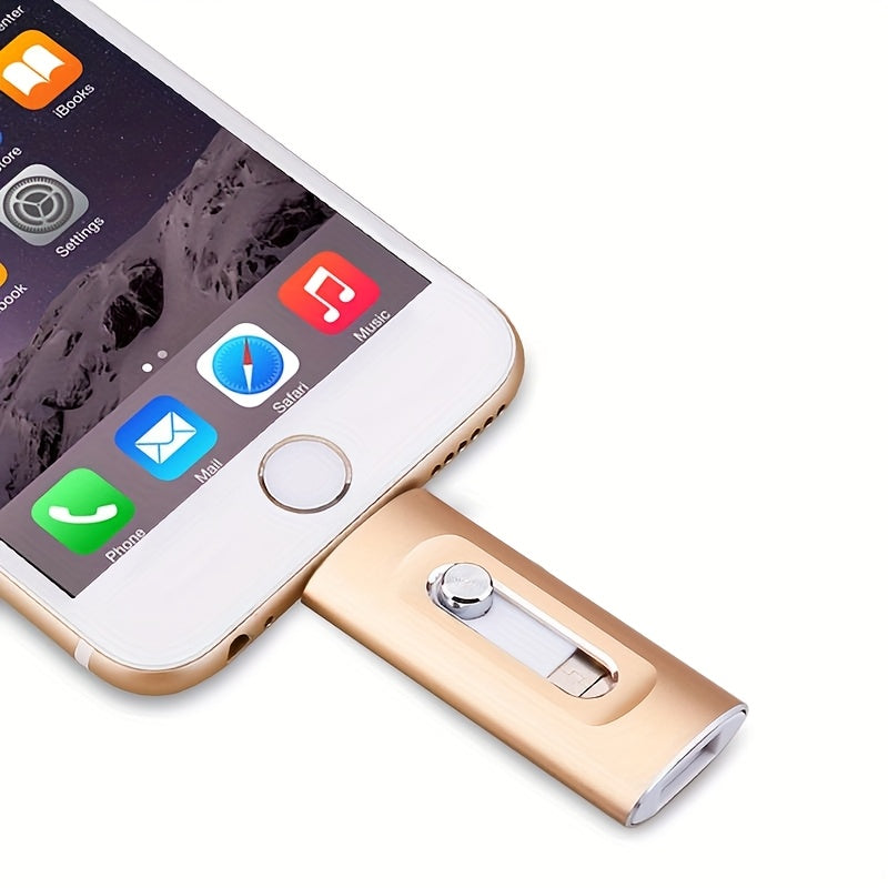 USB 3.0 Type-C Flash Drive 128GB/256GB, 4 in 1 Memory Stick for iPhone/Type-C/PC/Android, Ultra-Fast Data Transfer Thumb Drive Pen Drive Photo Stick with Type-C Port