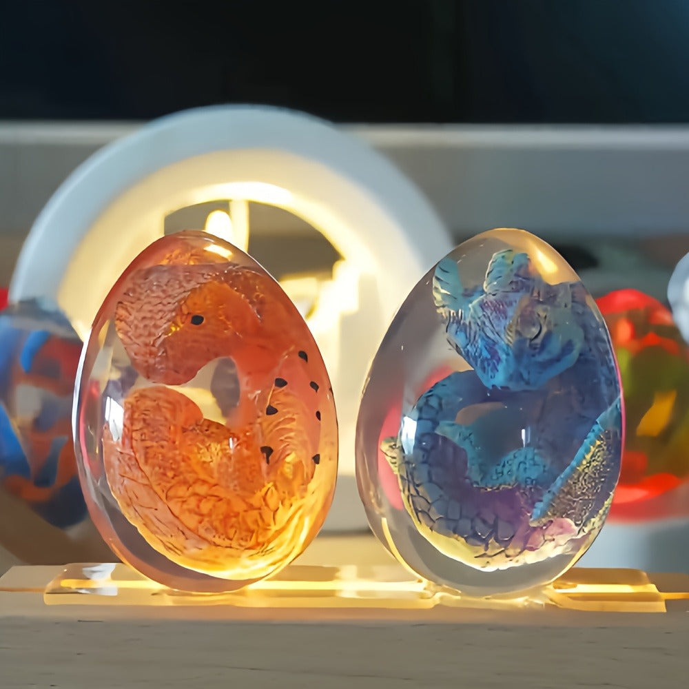 Dragon Egg Statue Crystal Transparent Resin Dinosaur Egg Figurine Handcrafted Collectible for Fantasy Lovers Home Decor Shelf Display Birthday Gift - product image 15
