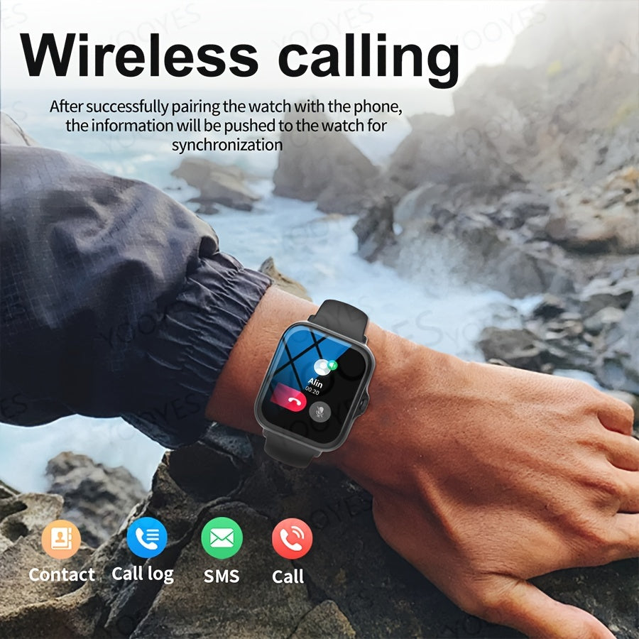 100+ Sports Modes, Fitness Activity Tracker, Heart Rate Monitor, Pedometer, Compatible with Android & iPhone, Perfect Gift – Smart Watch with Answer & Make Calls for Women Men