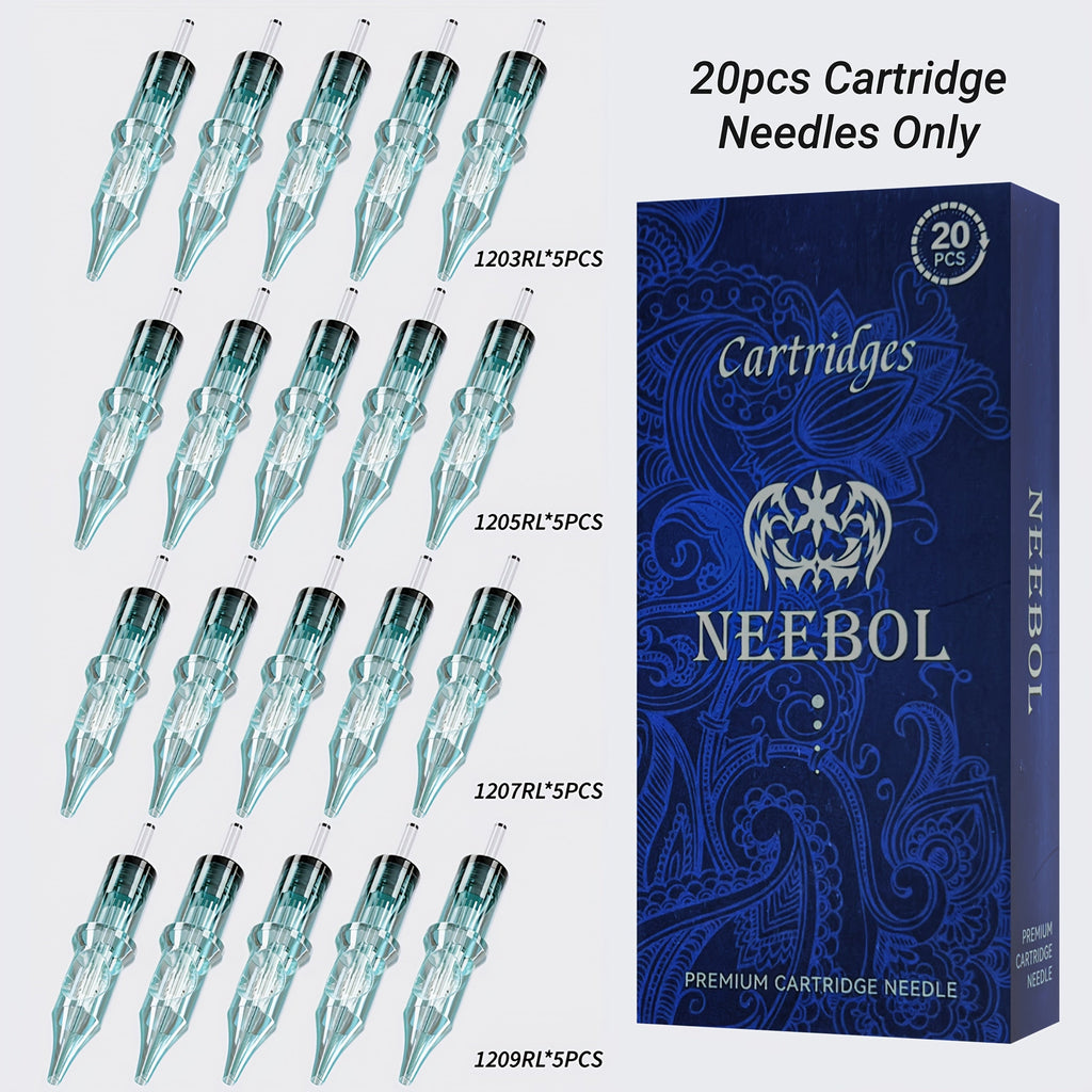 Tattoo Cartridge Needles Disposable 20/50pcs - Standard Round Liner RL & Round Magnum RM Mixed Sizes, Sterile Tattoo Needle Cartridges for Professional Artists & Beginners, Body Ar - product image 16
