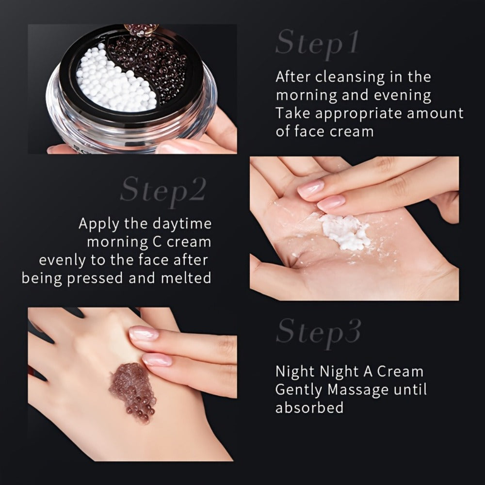 Day Night Face Cream Dual Firming Vitamin C Morning Retinol Evening Anti Aging Moisturizer Hydrating Brightening Smoothing 24 Hour Skin Care for Women All Skin Types - product image 6