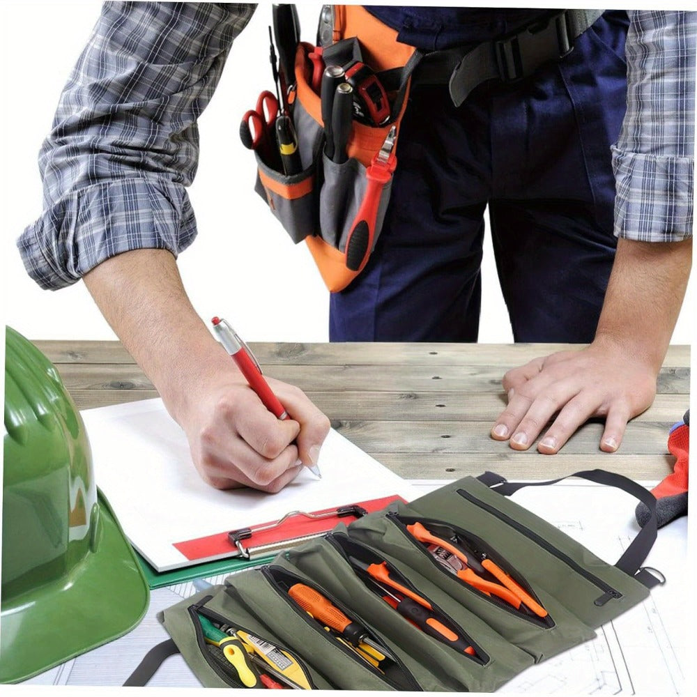 Collapsible Tool Bag Organizer for Hardware Storage | Foldable Tool Kit Bag for Carpentry Electricians Automotive Repairs Outdoor | Portable Buggy Bag Easy Transport - product image 2