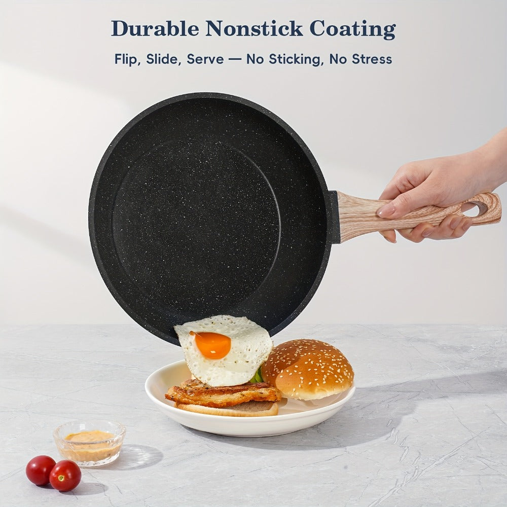 Pots and Pans Set 12-Piece Non-Stick Kitchen Cookware – Complete Cooking Set with Frying Pan | Durable Even-Heating Non-Stick Coating | Available in Black & White | Home Kitchen Es - product image 7