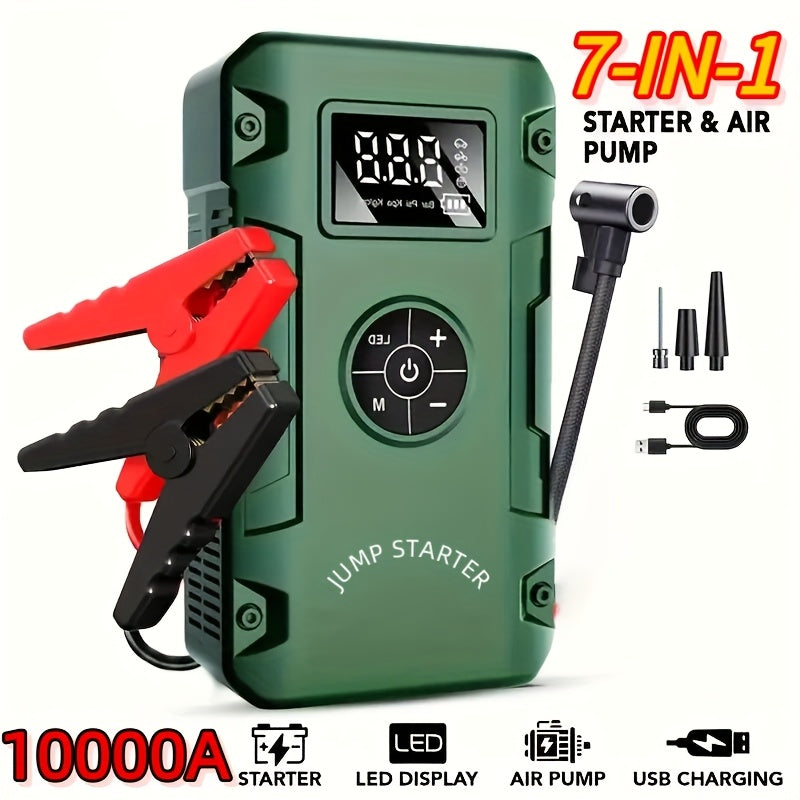 10000A Car Jump Starter and 10000A 7-in-1 Jump Starter with Air Pump, 150PSL Car Battery Starter, Suitable for 2.64-Gallery Gasoline Or 2.38-Gallery Diesel - product image 2