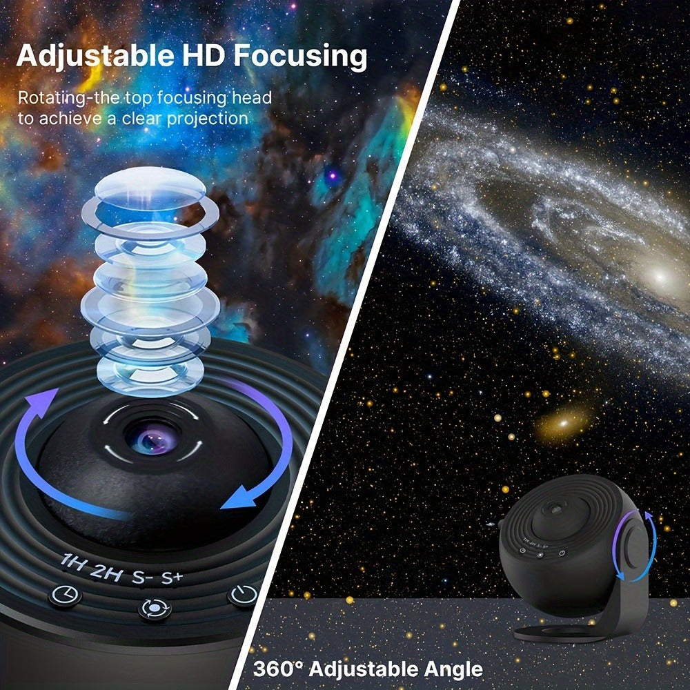 Star Projector Galaxy Aurora Night Light – 13-in-1 Planetarium Projector for Bedroom, Kids Room & Home Theater with Atmospheric LED Lighting - product image 6