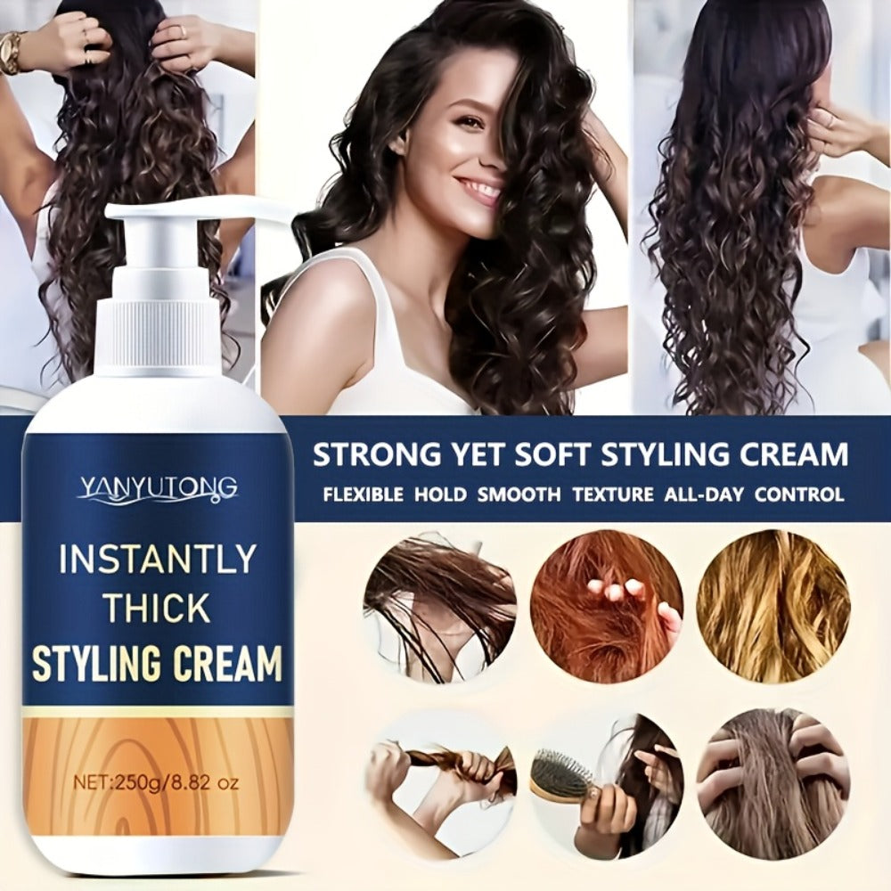 Hair Thickening Cream for Fine & Thinning Hair – Instant Volume Boost with Plant-Based Squalane & Rosemary Extract, Lightweight Non-Greasy Moisturizing Styling Cream, Unisex All Ha - product image 6