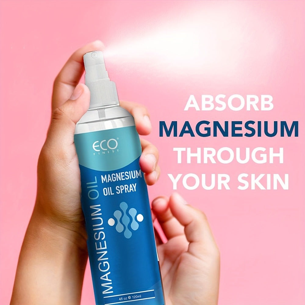 Magnesium Oil Spray for Muscle Relief & Sleep Support — Pure Transdermal Magnesium Chloride Body Spray for Leg Cramps, Restless Legs, Stress Relief & Skin Hydration | Women & Men - product image 4