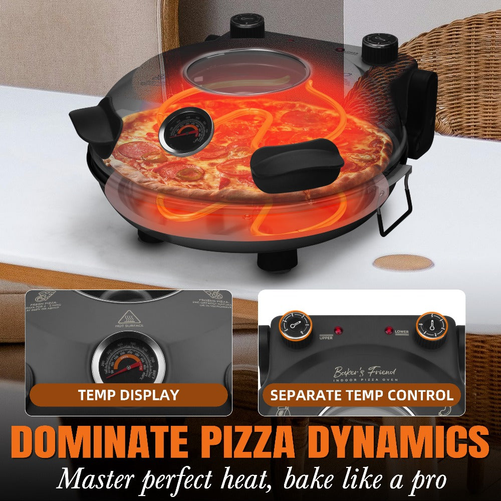 Electric Quesadilla Maker 9.5 Inch – Grilled Cheese Machine, Extra Stuffing Capacity, Easy 6-Wedge Slice, Non-Slip Feet | Also Available as 12 Inch Pizza Maker - product image 10
