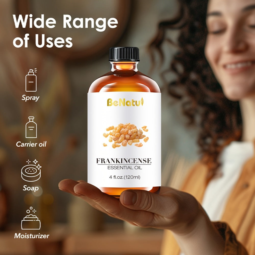 Essential Oil for Diffuser & Humidifier – Frankincense, Argan & Jojoba Oil, Long-Lasting Woody Warm Resin Aroma for Home, Hotel & Room Decor, Candle Making & Aromatherapy, 4.06oz N - product image 8