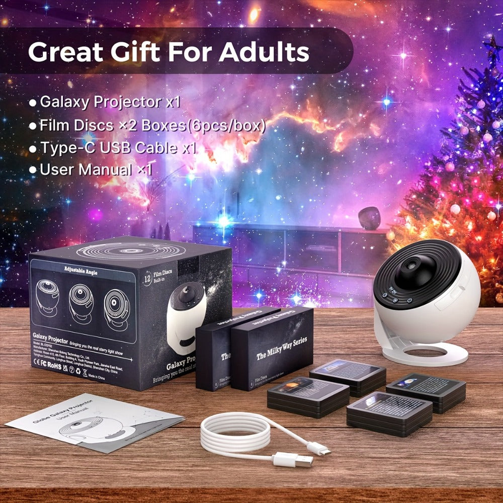 Star Projector Galaxy Aurora Night Light – 13-in-1 Planetarium Projector for Bedroom, Kids Room & Home Theater with Atmospheric LED Lighting - product image 4