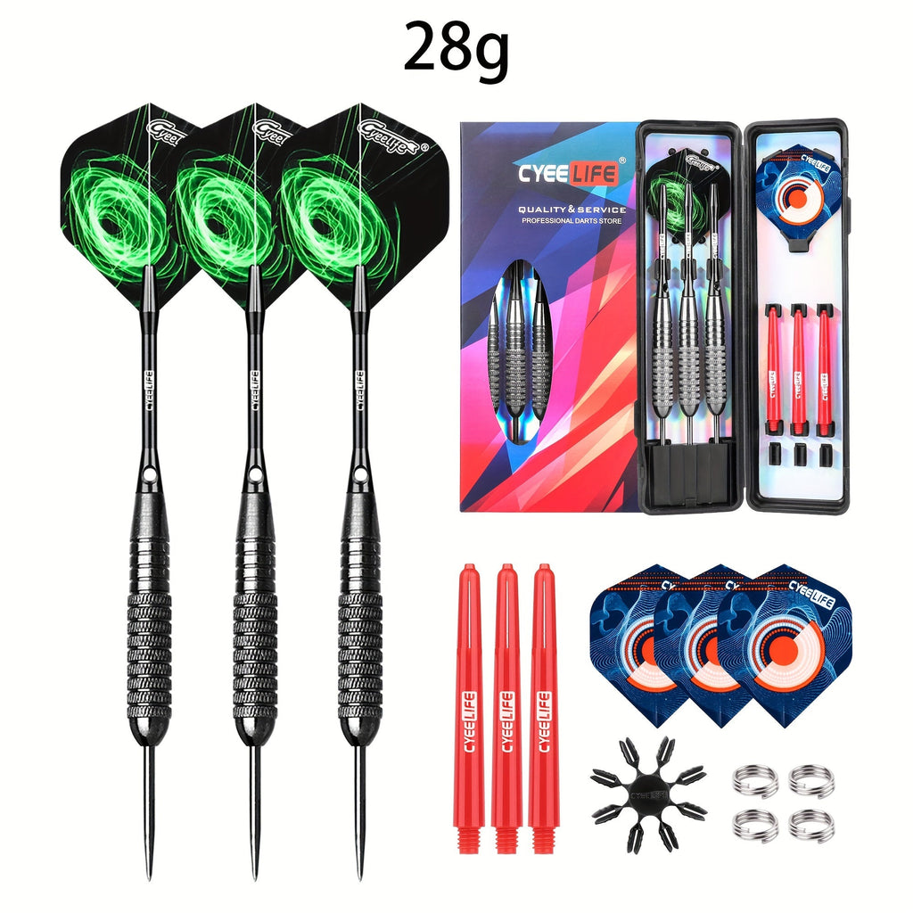 Aluminum & PVC Shafts, Extra Replacement Flights & Plastic Protectors, Complete Dart Accessory Kit for Dartboard Practice | Professional Steel Tip Darts Set - product image 2