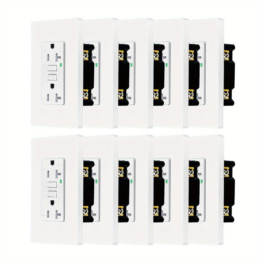 GFCI Outlet 20 Amp Tamper Resistant WR Weather Resistant with Wall Plate ETL Listed LED Indicator Test Reset Button Ground Fault Circuit Interrupter for Bathroom Kitchen Garage 2 4 - product image 16