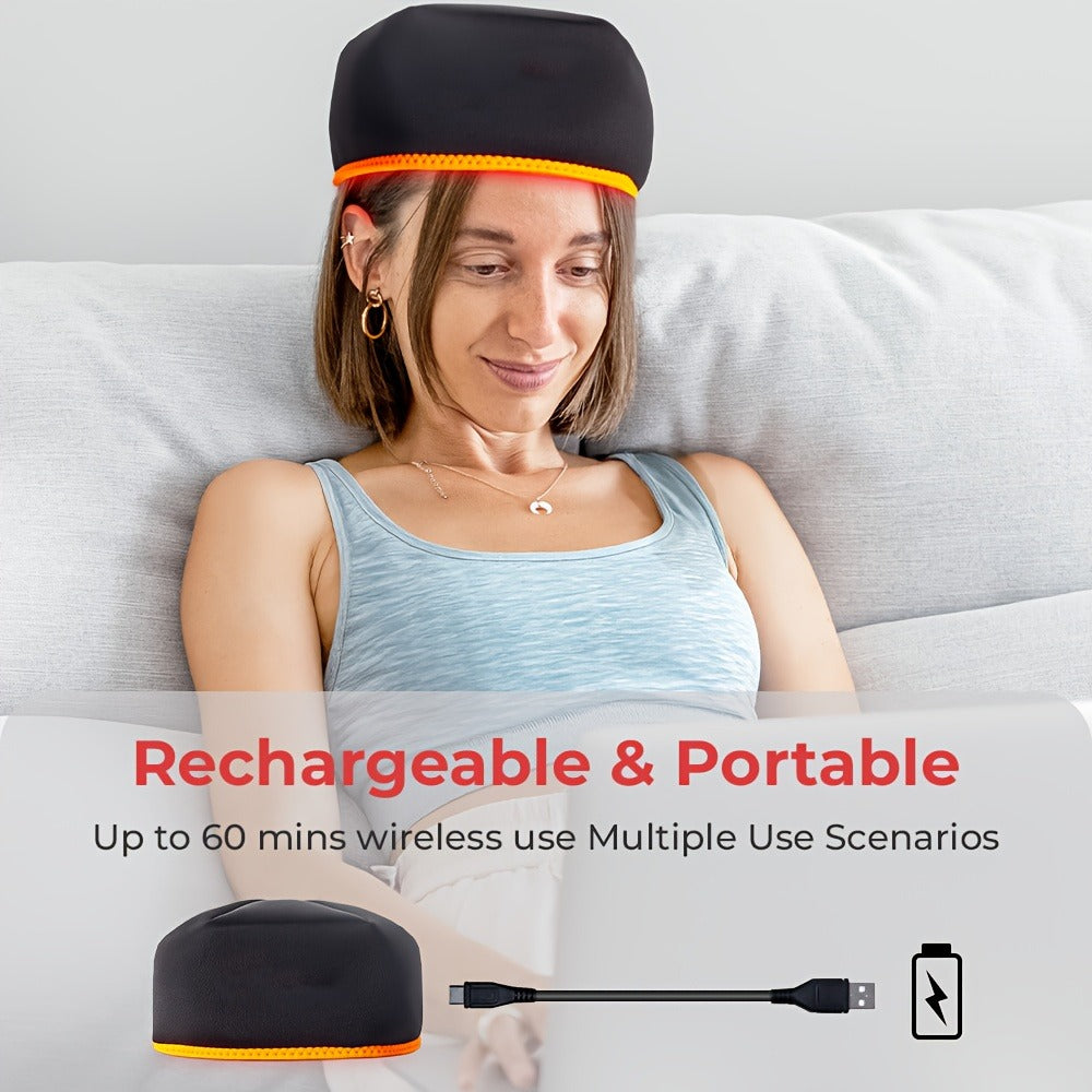 Red Light Therapy Cap 101 LEDs Detachable LED Panel Infrared Light Hat for Brain Relaxation Insomnia Relief Head Pain Treatment Hair Growth Scalp Care - product image 14