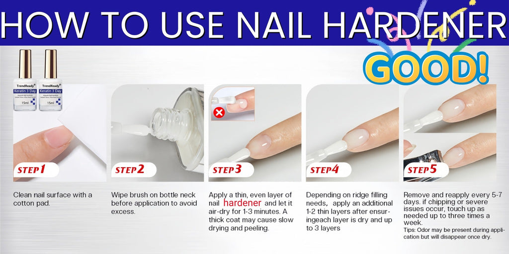 Nail Hardener for Weak Brittle Splitting Nails 2 Pack - Extra Strong Fast Drying Long Lasting White Nail Strengthener with Vitamin E Base Coat Manicure Treatment for Women Nail Car - product image 18