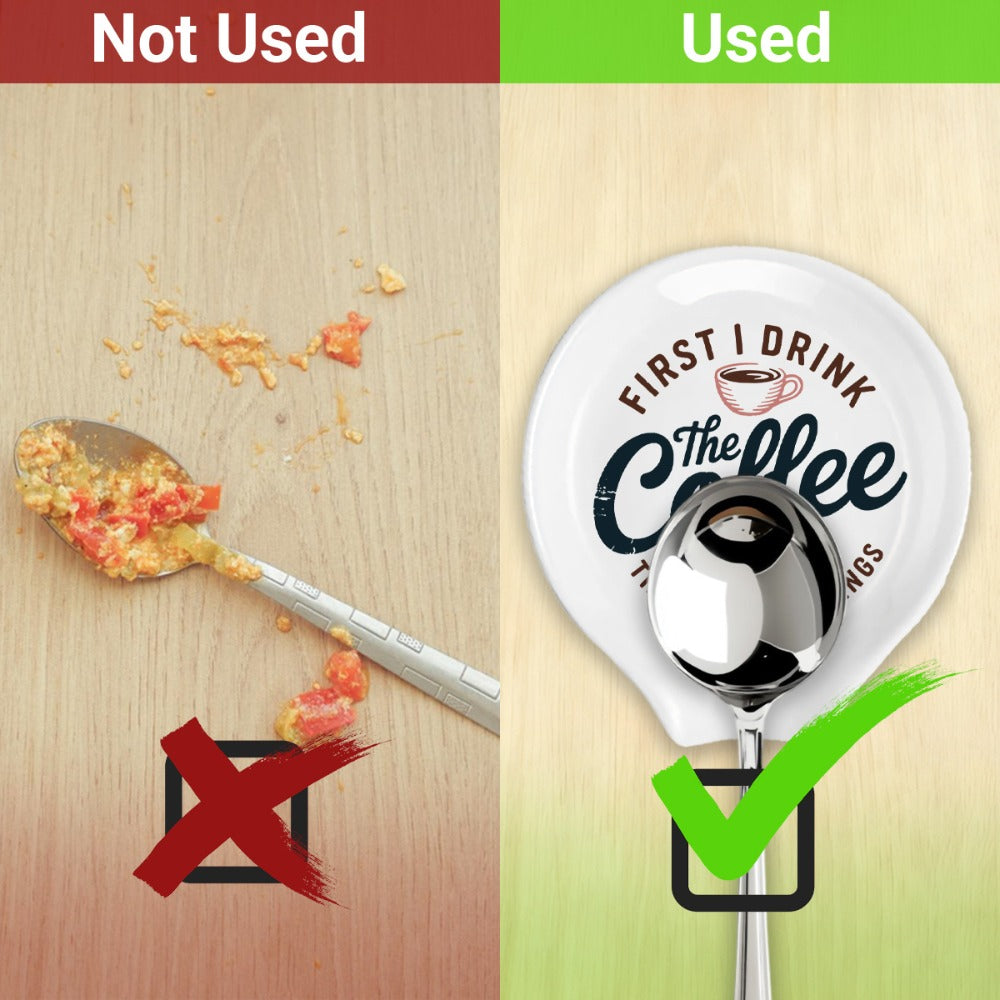 Ceramic Spoon Rest Funny Coffee Quote – "A Cup of No Return" Ceramic Utensil Holder for Coffee & Tea Spoons, Cute Spoon Holder for Kitchen Counter, Cafe Decor, Perfect Coffee Lover - product image 10