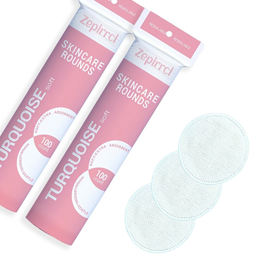 Cotton Rounds Makeup Remover Pads 600pcs — Soft Lint-Free Disposable Facial Cleansing Pads for All Skin Types, Toner Application, Eye & Nail Polish Removal, 6 Packs x 100 Count - product image 6
