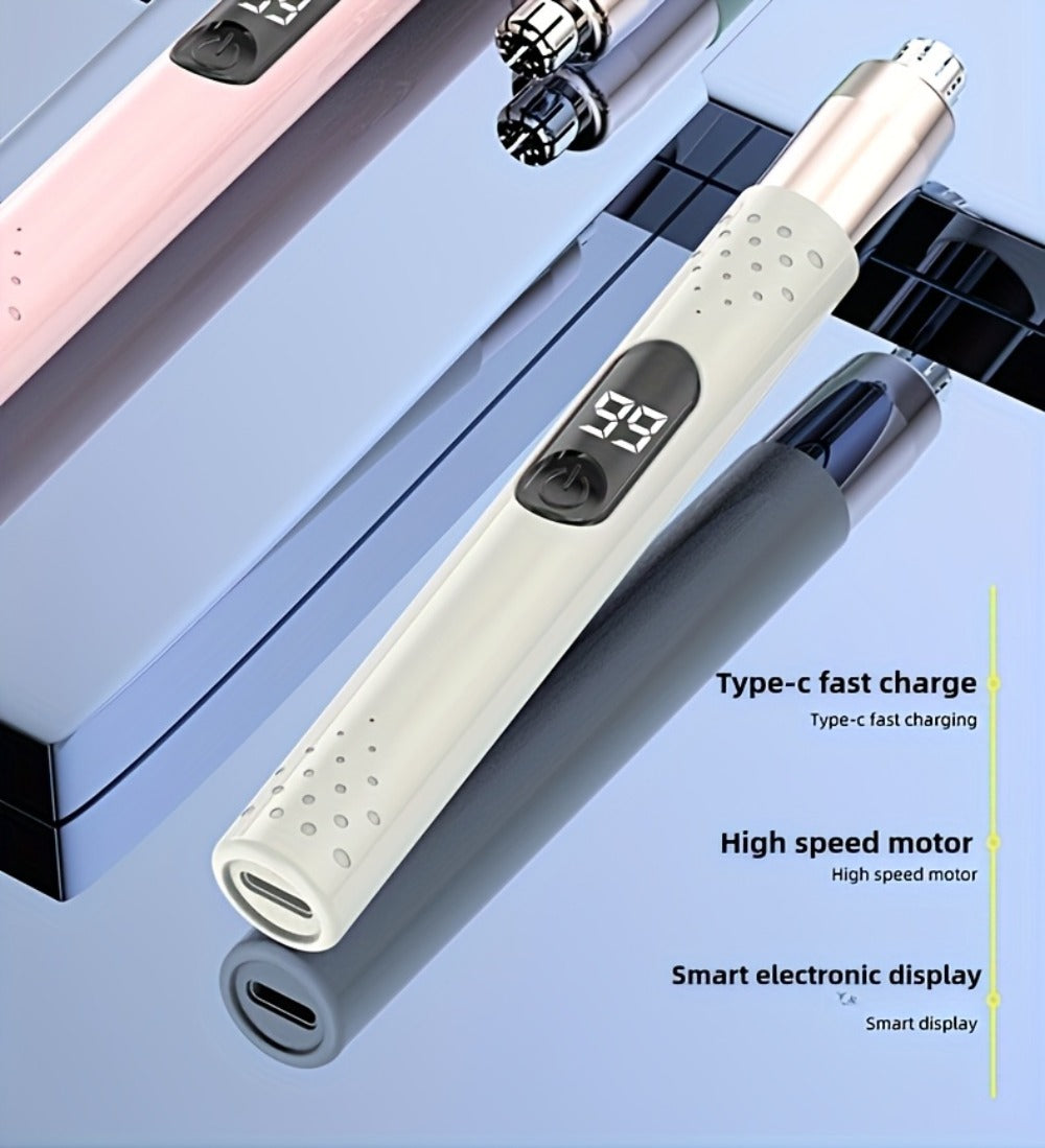 Nose Hair Trimmer Electric – USB Rechargeable Stainless Steel Unisex Trimmer for Nose, Ear & Eyebrow Hair, No-Pull Painless Cutting, Portable Stylish Design for Men & Women - product image 9