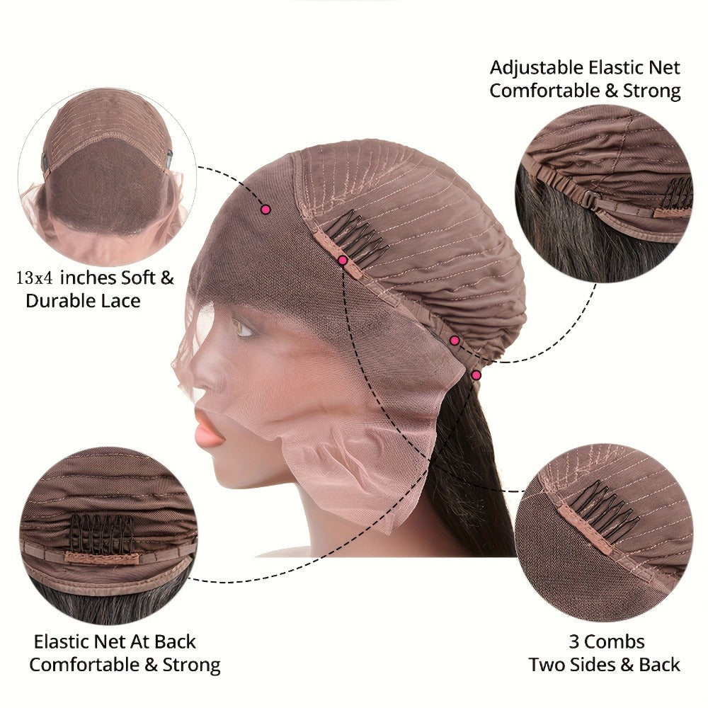 Red Curly Lace Front Wig 13x4 HD Transparent Lace Glueless 180% Density 24 Inch | Deep Curly Wet Wavy Ginger Orange Pre-Plucked Baby Hair Women - product image 7