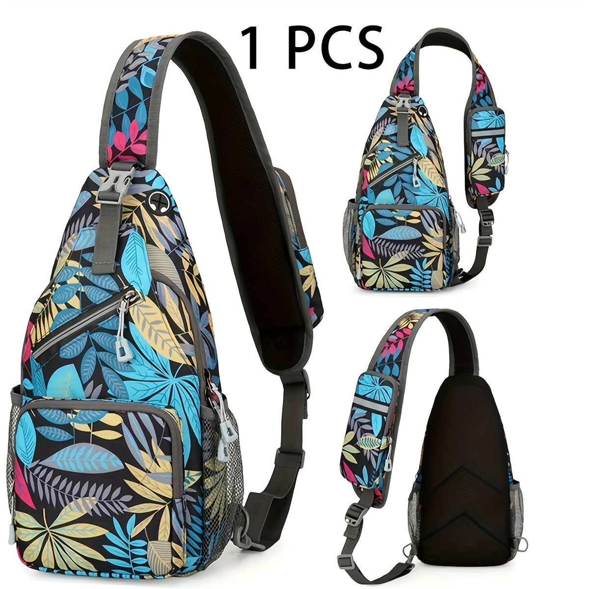 Crossbody Bag for Women & Men, Large Capacity Single Shoulder Bag with Zipper, Featherlight Multi-Pocket Design, Casual Sling Bag for Travel, Hiking, Work - product image 9