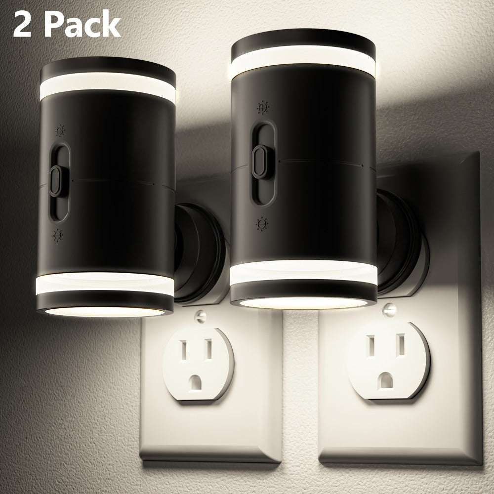 LED Night Light Plug In Dusk to Dawn Sensor – 5-120LM Adjustable Brightness, 3 Color Temperatures, Modern Plug-In Night Lights for Hallway, Bedroom, Staircase, Bathroom & Toddler R - product image 19
