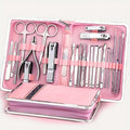 Manicure Pedicure Set 26pcs Pink Stainless Steel – Precision Nail Clippers Cuticle Nipper & Dead Skin Scissors 45° Blade Professional Grooming Kit for Women & Men, Elegant Gift Set - product image 12