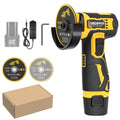 Mini Cordless Angle Grinder, 19500/5000RPM Electric Grinding and Polishing Tool, 1/2 Batteries Included, Lithium Power Grinder for Metal, Wood, Stone and - product image 3