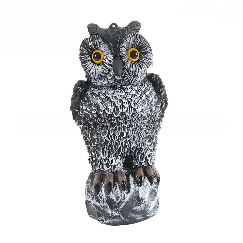Plastic Owl Decoy Bird Repellent Realistic Fake Owl Scarecrow Outdoor Garden Pest Control Statue 11 Inch for Farm Garden Poultry Coop Yard Hunting Lure - product image 3