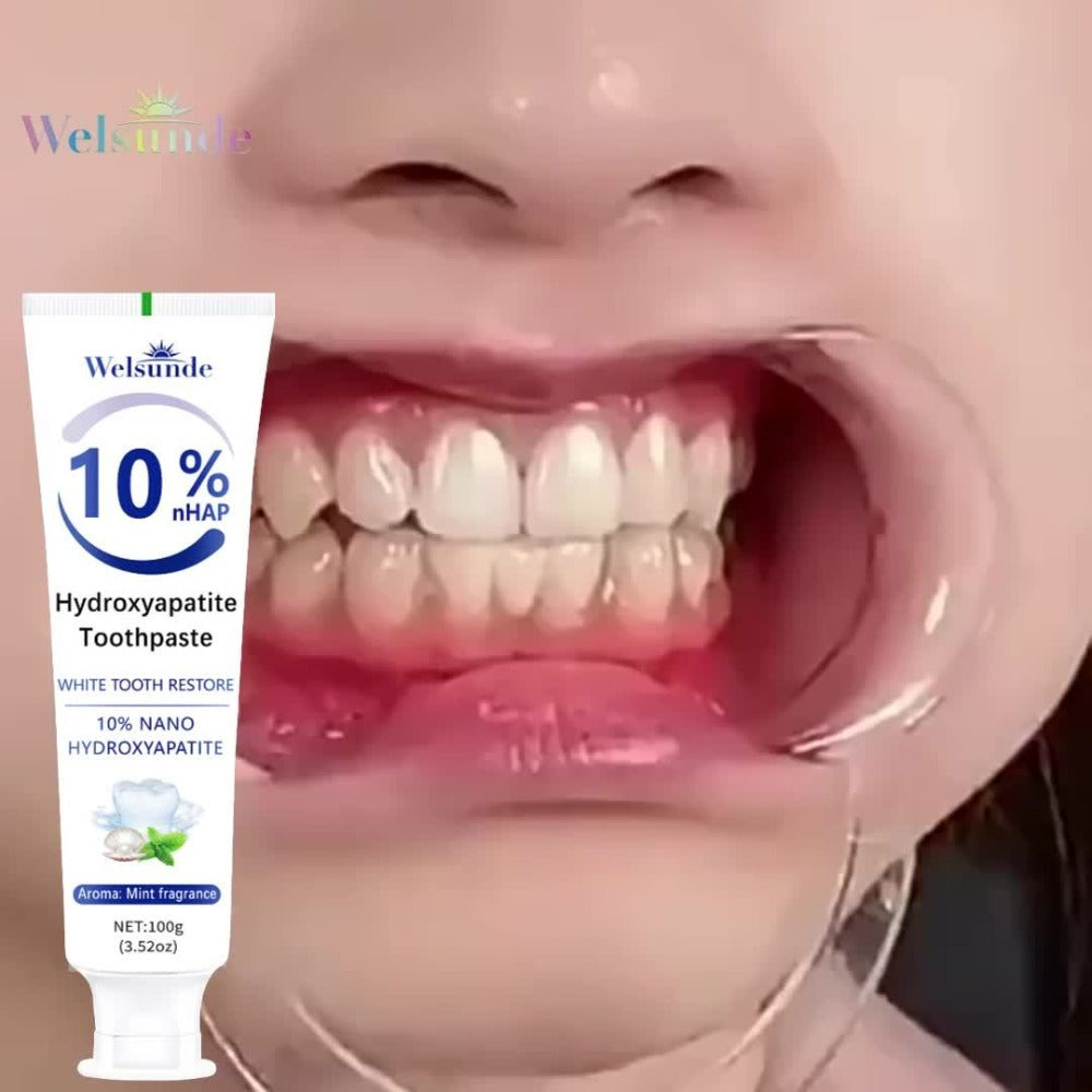 Hydroxyapatite Toothpaste 4-Pack – 10% Nano Formula with Baking Soda, Deep Cleaning & Whitening Gel, Mint Fresh Breath, Fluoride-Free Daily Oral Care for Everyone, Home & Travel Sl - product image 11
