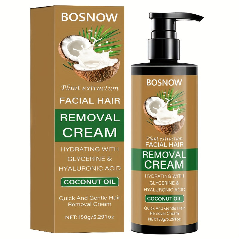 Painless Hair Removal Cream 150g 3-Minute Fast Acting – Coconut Extract Squalane Depilatory for Underarms Arms Legs Thighs Body Bikini, Smooth Skin Up to 15 Days for Women - product image 12