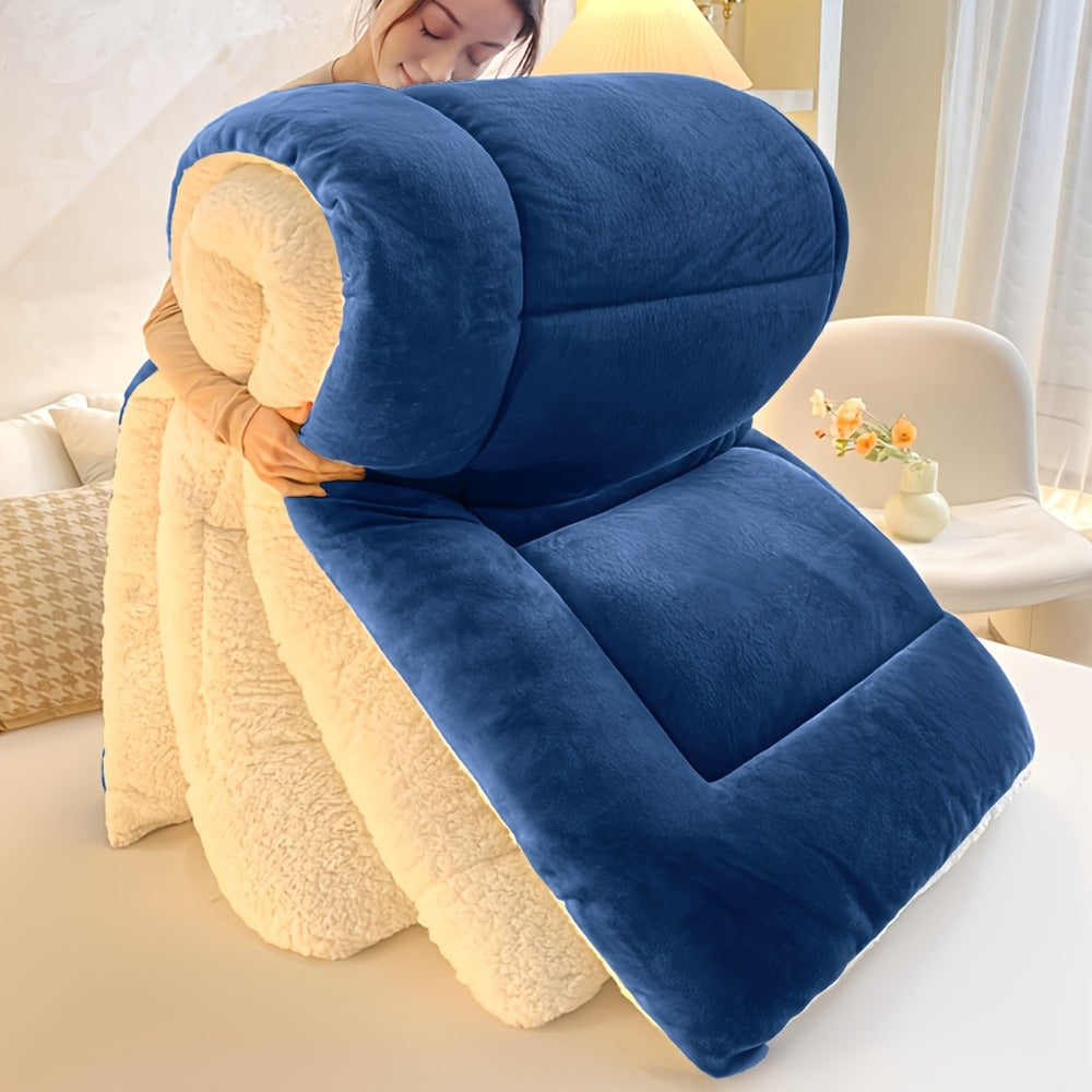 Moire Pattern Flannel Blanket – 200-250gsm Thick Plush Reversible Throw for Sofa & Bed, Soft Cozy Microfiber, 5 Colors, 4 Sizes - product image 7