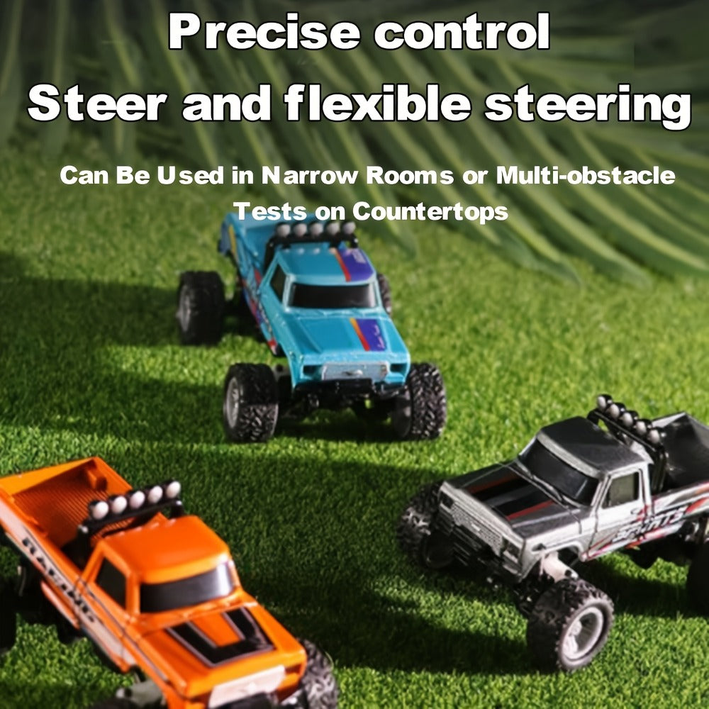 Mini RC Car 1/64 Scale High-Speed Off-Road Monster Truck | 2.4GHz Alloy Die-Cast Remote Control Car with Shock Absorber, All-Terrain Climbing RC Toy Gift for - product image 4