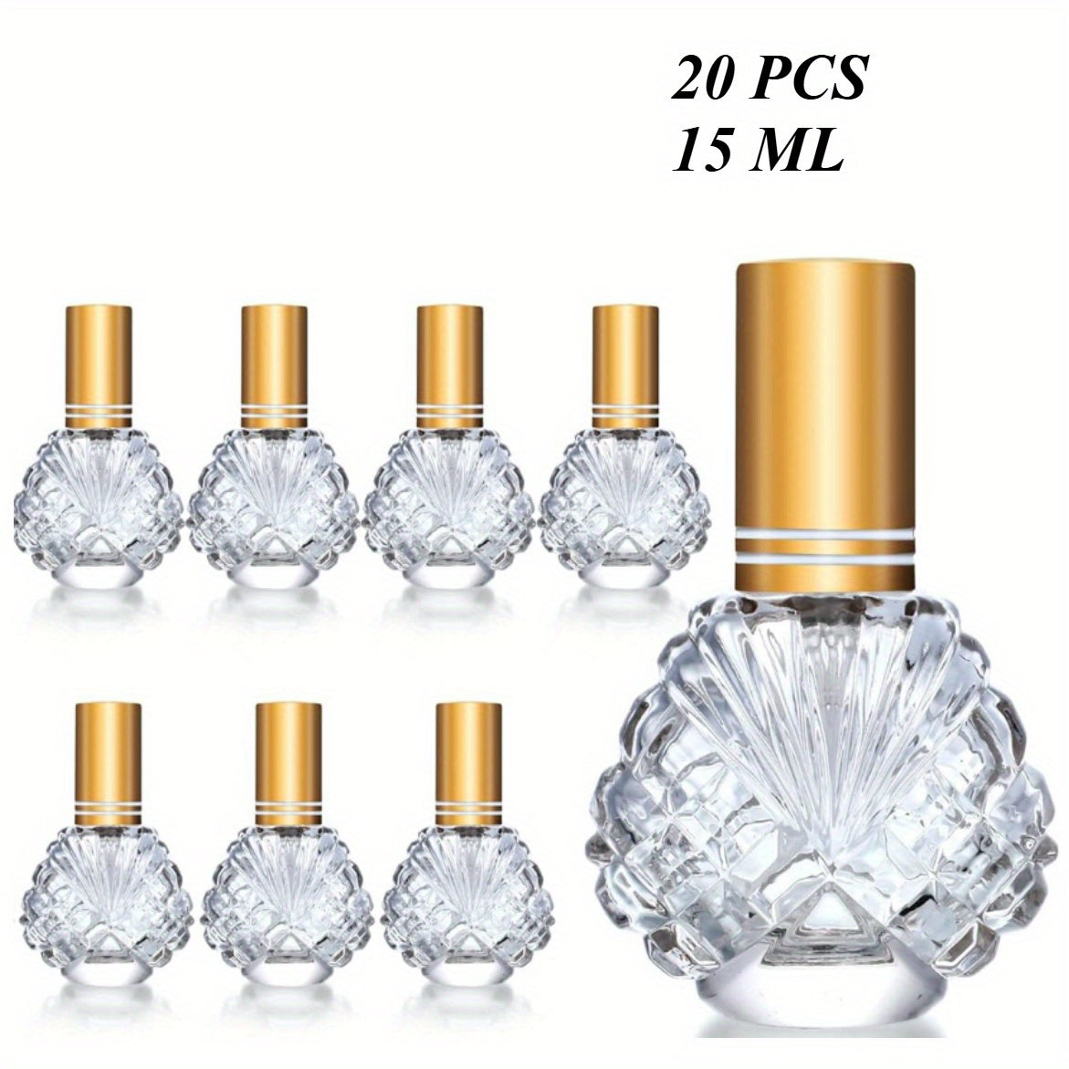 Glass Perfume Atomizer Bottles 15ml 20 Pack Gold Refillable Fine Mist Spray Travel Fragrance Bottles with 5 Funnels and 5 Pipettes for Perfume Cologne Essential Oil Decanting Sampl - product image 7