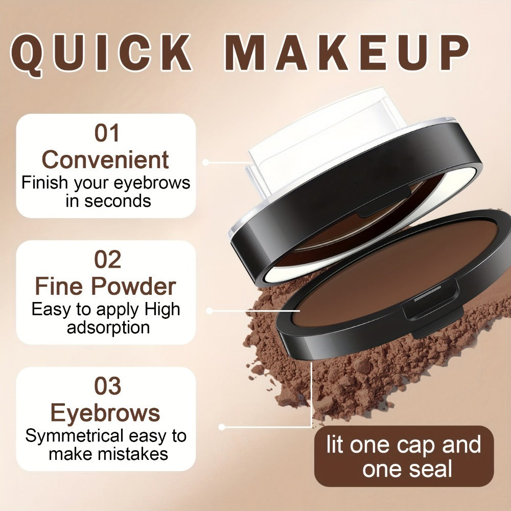 Waterproof Eyebrow Stamp Powder Kit Natural Arched Brow Shaping Long-Lasting Makeup for Women – Beginner Friendly Works on Dry & Oily Skin – Grey, Light Brown, Dark Brown Shades - product image 7
