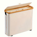 Bamboo Toilet Paper Holder Freestanding Bathroom Storage Organizer Holds 12 Rolls Tissue Roll Dispenser Modern Slim Design for Bathroom Bedroom Laundry Room Tissue Accessories Stor - product image 14