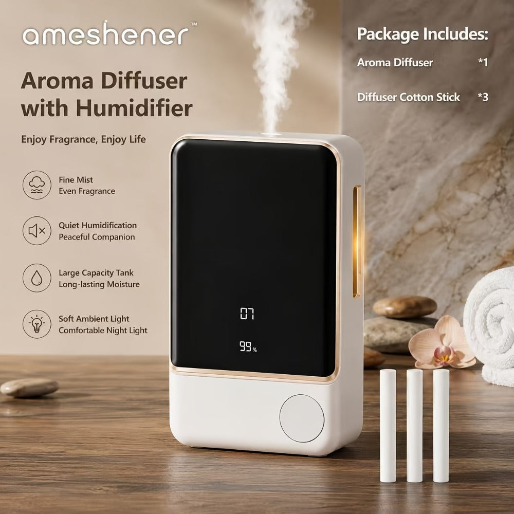 Aromatherapy Diffuser 1800mAh 7-Speed Essential Oil Diffuser with Digital Display Bathroom Odor Eliminator USB Rechargeable Air Freshener Home Decor Gift - product image 2