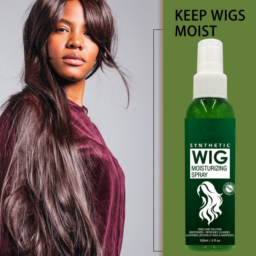 Synthetic Wig Refresher Spray Leave-In Conditioner — Revitalizes & Detangles Wigs & Hairpieces, Cleanses Between Washes, Extends Wig Lifespan, Soft Fresh Scent, Daily No-Rinse Wig  - product image