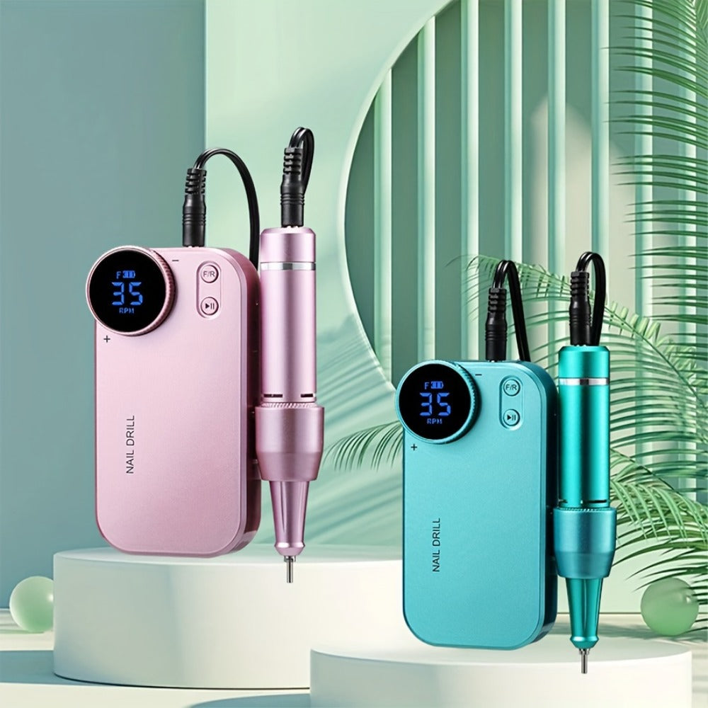 Electric Nail Polisher & Buffer Rechargeable High Power — Professional Manicure Pedicure Machine for Nail Buffing Polishing Dead Skin Callus Removal, Cordless Nail Shine Tool for H - product image