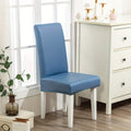 Dining Chair Covers Set of 4 6 Waterproof PU Leather Stretch Slipcover Oil Proof Universal Fit Chair Protector for Dining Room Kitchen Hotel Home Decor - 9 Colors - product image 29
