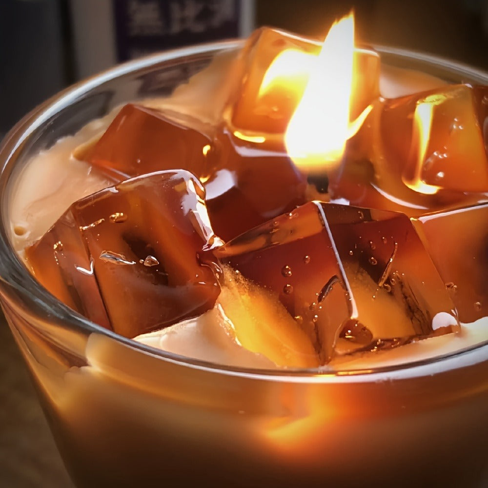 Coffee Candle Handcrafted – 200g Iced Coffee Scented Soy Candle in Single Cup Design, Rich Coffee Aroma for Indoor Fragrance, Instagram-Style Niche Birthday Gift Box for Coffee Lov - product image 9