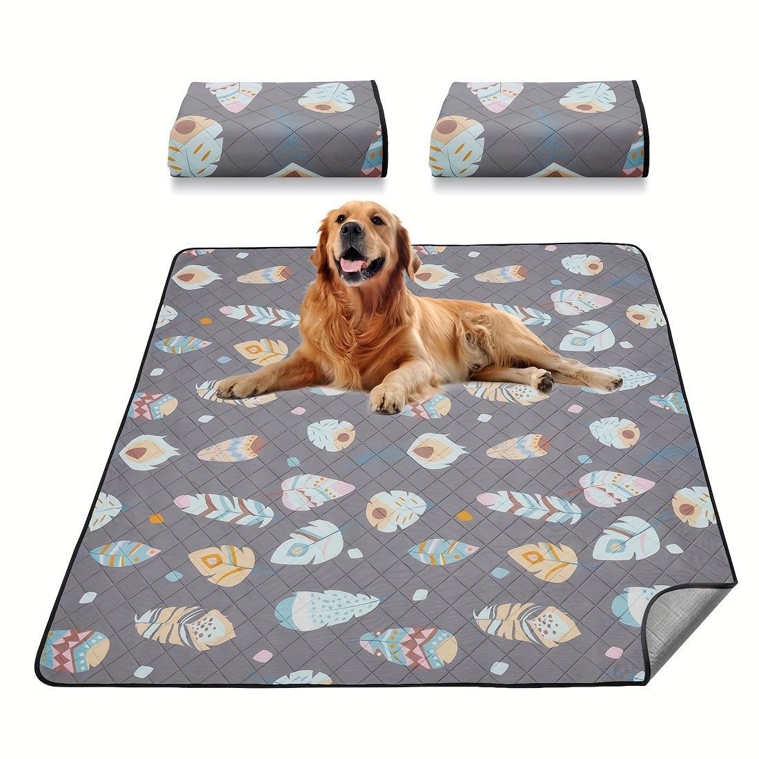 Washable Pee Pads for Dogs | Multiple Sizes, Gray | Ultra-Absorbent Reusable Puppy Training Pads, Leak-Proof & Non-Slip Whelping Pads for Playpen, Crate - product image