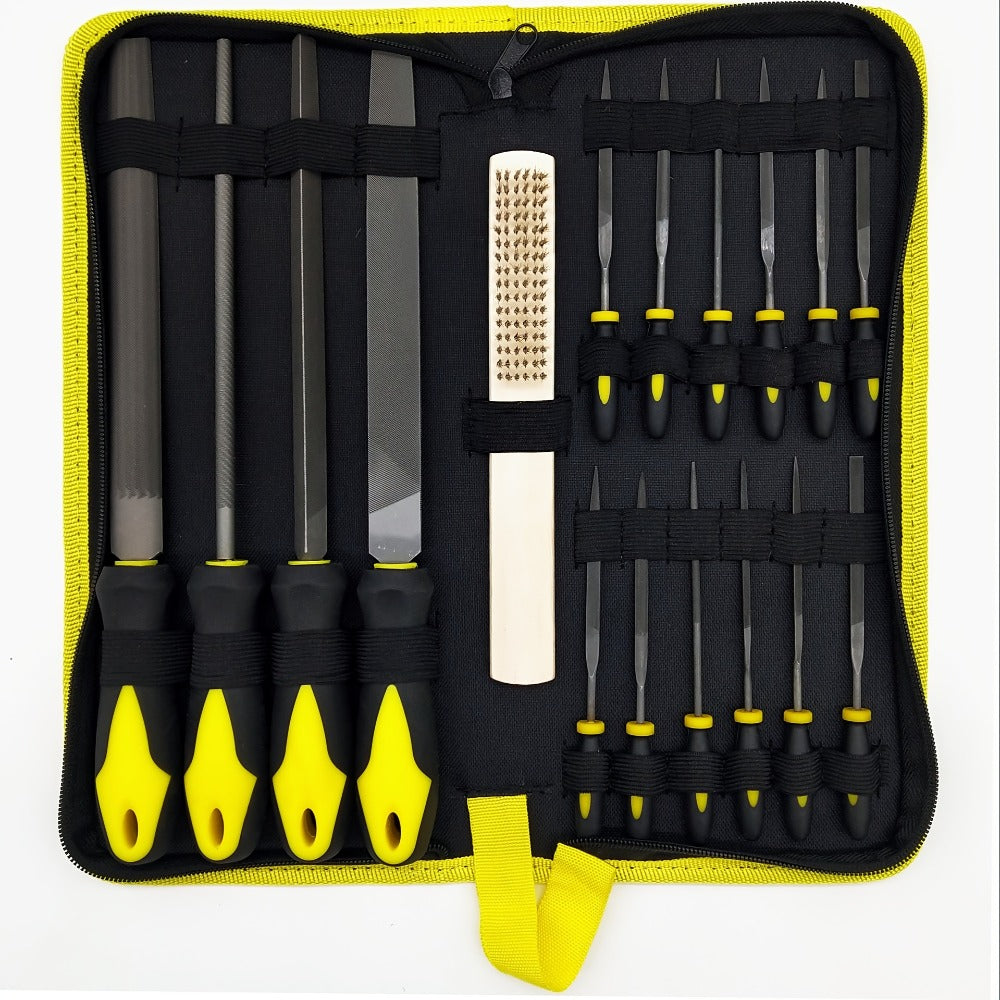 Rasp File Set Premium T12 Forged Alloy Steel - 14/16/17pcs Wood Rasp Set with Flat, Triangular, Semi-Circular & Round Rasps, for Woodworking, Metalworking & DIY, Includes Storage B - product image 9