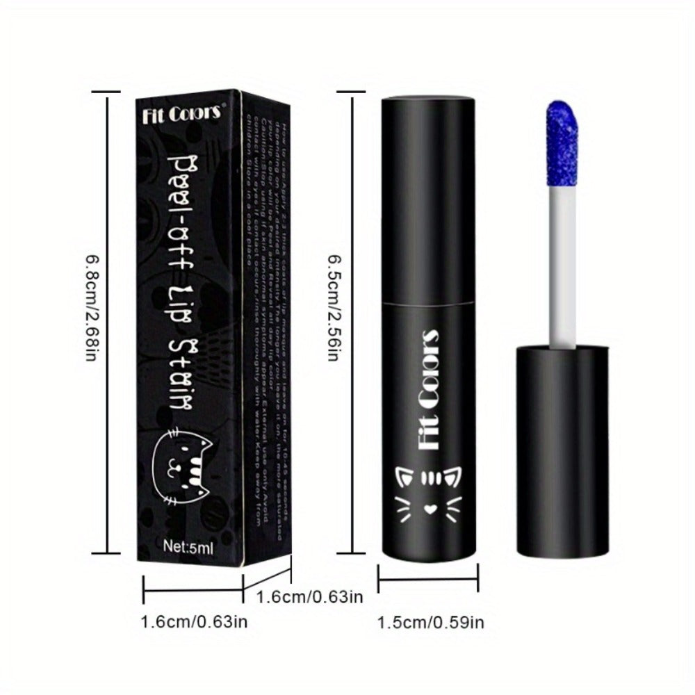 Matte Velvet Lip Stain Set 6 Colors Waterproof Smudge-Proof Long Lasting — Metallic Blue Cobalt Bold Shades Vegan Hypoallergenic Lip Gloss for All Skin Tones - product image 5