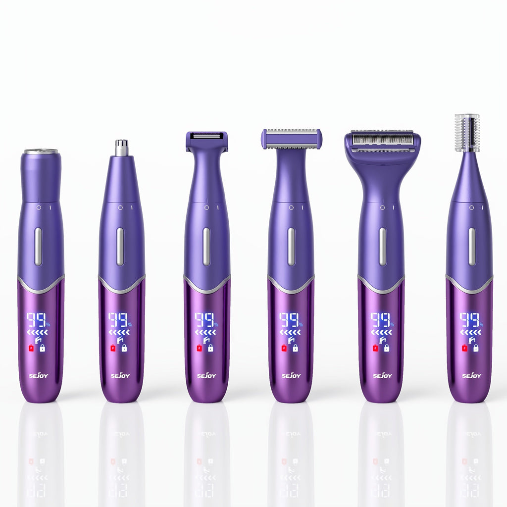 Bikini Trimmer Electric Razor for Women & Men 6-in-1 Hair Remover Kit Face Eyebrow Nose Arms Legs Pubic Wet Dry Painless Shaver Grooming Set - product image 11